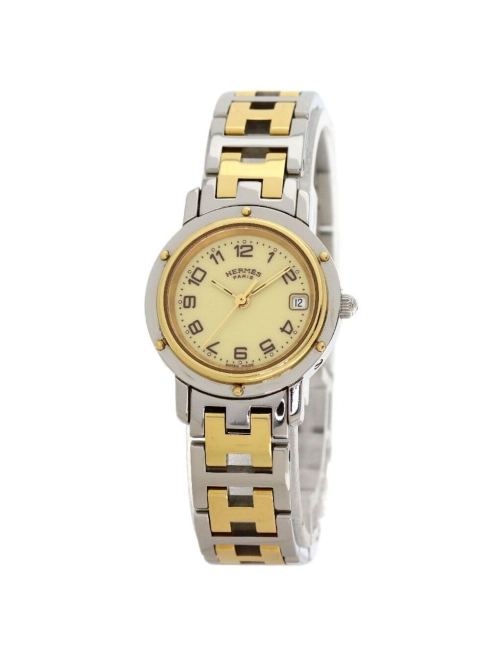 Hermes Clipper Buckle Watch SS